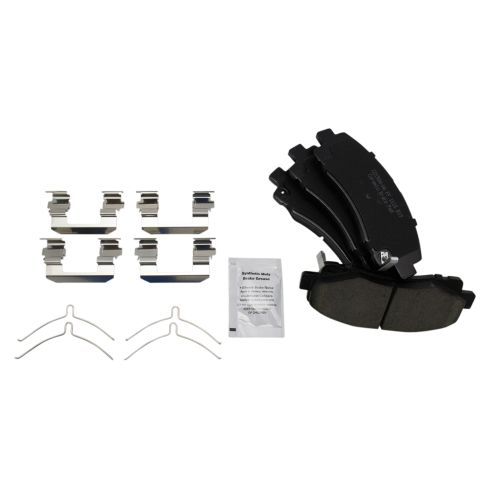 2009-14 Acura TL Front Ceramic Premium G-Coated Brake Pad & Rotor Kit TRQ Performance BKA12885