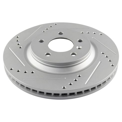 Chevrolet Buick Cadillac Front Ceramic Premium G-Coated Brake Pad & Rotor Kit TRQ Performance BKA12892