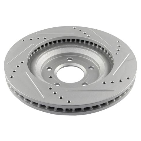 Chevrolet Buick Cadillac Front Ceramic Premium G-Coated Brake Pad & Rotor Kit TRQ Performance BKA12892