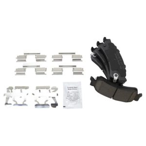 Chevrolet GMC Rear Ceramic Premium G-Coated Brake Pad & Rotor Kit with Calipers TRQ Performance BKA14057