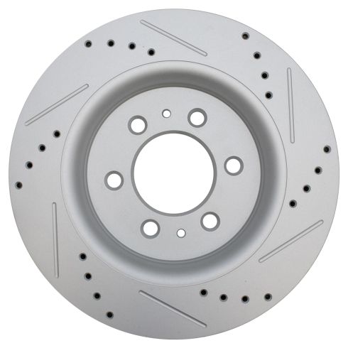 Ford F150 Front Ceramic Premium G-Coated Brake Pad & Rotor Kit with Calipers TRQ Performance BKA14064 - Image 3