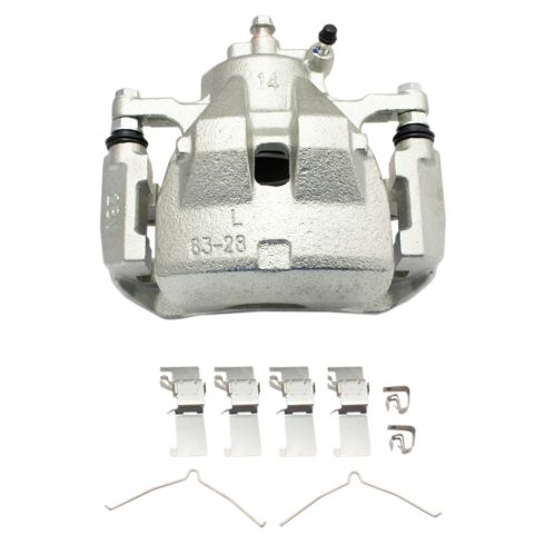 Toyota Avalon Camry Lexus ES350 Front Ceramic Premium G-Coated Brake Pad & Rotor Kit with Calipers TRQ Performance BKA14070