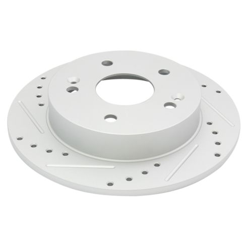 Honda Civic Prelude Rear Semi-Metallic Premium G-Coated Brake Pad & Rotor Kit TRQ Performance BKA14846