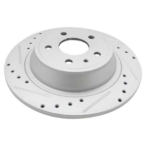 Ford Fusion Lincoln MKZ Rear Ceramic Premium G-Coated Brake Pad & Rotor Kit TRQ Performance BKA19903