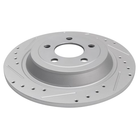 Ford Mustang Front & Rear Ceramic Premium G-Coated Brake Pad & Rotor Kit TRQ Performance BKA27178