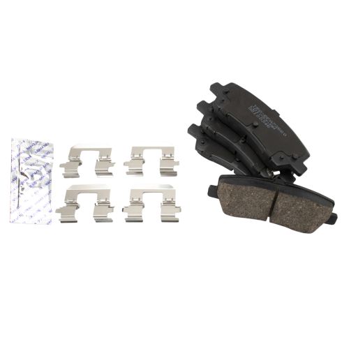 Ford Mustang Rear Ceramic Premium G-Coated Brake Pad & Rotor Kit TRQ Performance BKA19905
