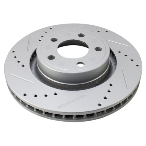 2015-17 Ford Mustang Front Ceramic Premium G-Coated Brake Pad & Rotor Kit TRQ Performance BKA19906