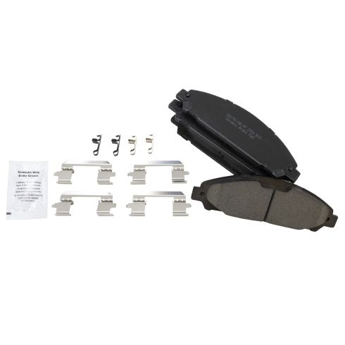2015-17 Ford Mustang Front Ceramic Premium G-Coated Brake Pad & Rotor Kit TRQ Performance BKA19906