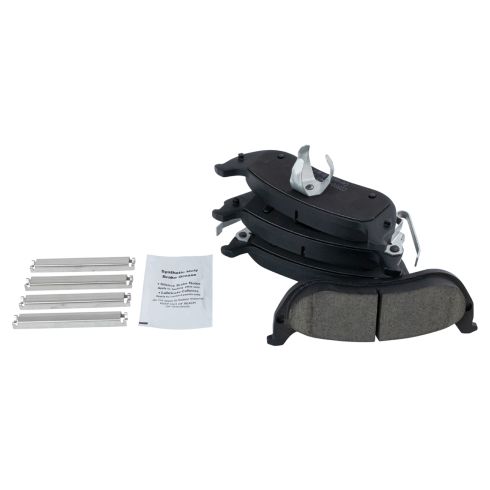 2004-08 Chrysler Pacifica Rear Ceramic Premium G-Coated Brake Pad & Rotor Kit TRQ Performance BKA19908