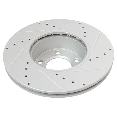 BMW Front Semi-Metallic Premium G-Coated Brake Pad & Rotor Kit TRQ Performance BKA14871
