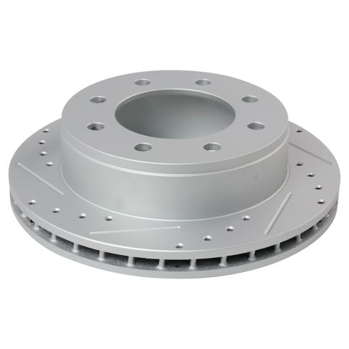 Chevrolet GMC Rear Ceramic Premium G-Coated Brake Pad & Rotor Kit with Calipers TRQ Performance BKA18881 - Image 6