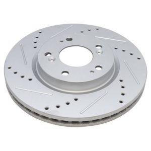 Jeep Dodge Chrysler Front Ceramic Premium G-Coated Brake Pad & Rotor Kit with Calipers TRQ Performance BKA18862