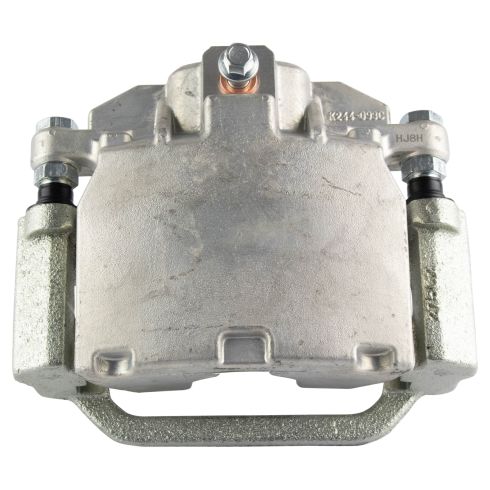 Chevrolet GMC Cadillac Rear Semi-Metallic Premium G-Coated Brake Pad & Rotor Kit with Calipers TRQ Performance BKA18875 - Image 5