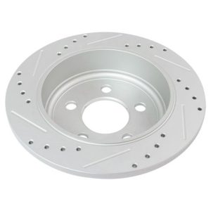 Jeep Liberty Wrangler Rear Ceramic Premium G-Coated Brake Pad & Rotor Kit with Calipers TRQ Performance BKA14914