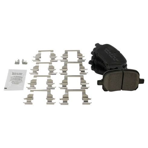 Toyota Lexus Front Ceramic Premium G-Coated Brake Pad & Rotor Kit with Calipers TRQ Performance BKA18496
