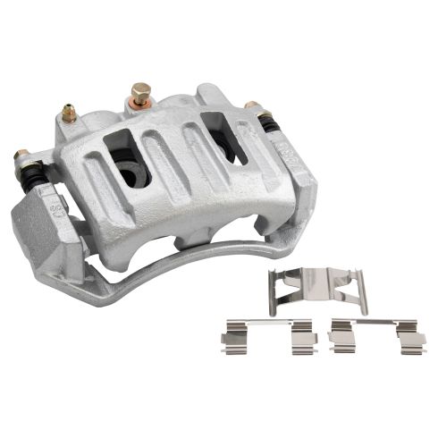 1997-98 Ford F150 Truck 4 Wheel Drive Front with 4 Wheel ABS Brakes with 48mm Caliper Piston Semi-Metallic Premium G-Coated Brake Pad & Rotor Kit with Calipers TRQ Performance BKA18459 - Image 6