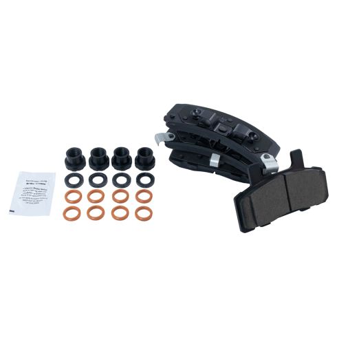 Chevrolet K1500 K2500 GMC K1500 Front Ceramic Premium G-Coated Brake Pad & Rotor Kit with Calipers TRQ Performance BKA18363 - Image 5