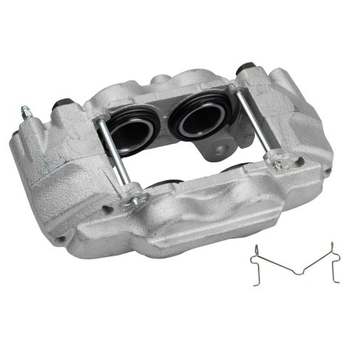 2003-09 Toyota 4Runner Lexus GX470 Front Semi-Metallic Premium G-Coated Brake Pad & Rotor Kit with Calipers TRQ Performance BKA18523 - Image 4