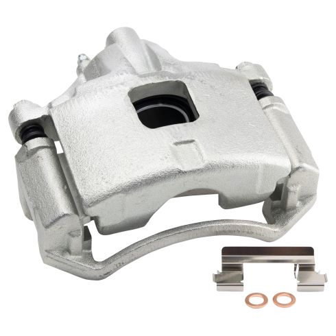 Chevrolet Buick Pontiac Olds Front Ceramic Premium G-Coated Brake Pad & Rotor Kit with Calipers TRQ Performance BKA18439 - Image 3