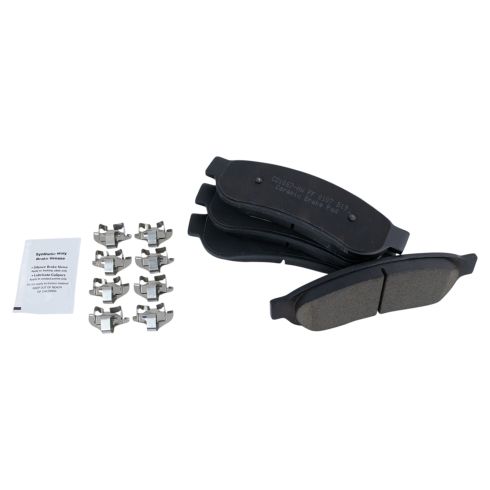 2008-12 Ford Rear Ceramic Premium G-Coated Brake Pad & Rotor Kit with Calipers TRQ Performance BKA18499 - Image 6