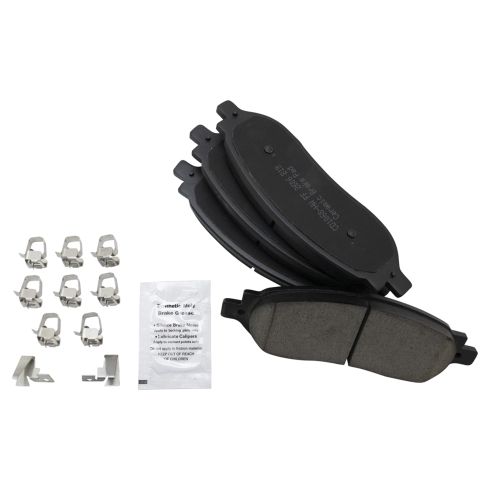 Ford Rear Ceramic Premium G-Coated Brake Pad & Rotor Kit with Calipers TRQ Performance BKA18514 - Image 6