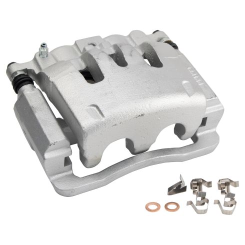 Ford Rear Semi-Metallic Premium G-Coated Brake Pad & Rotor Kit with Calipers TRQ Performance BKA18445 - Image 5