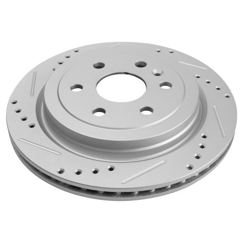 Cadillac SRX Saab 9-4X Rear Ceramic Premium G-Coated Brake Pad & Rotor Kit TRQ Performance BKA18622