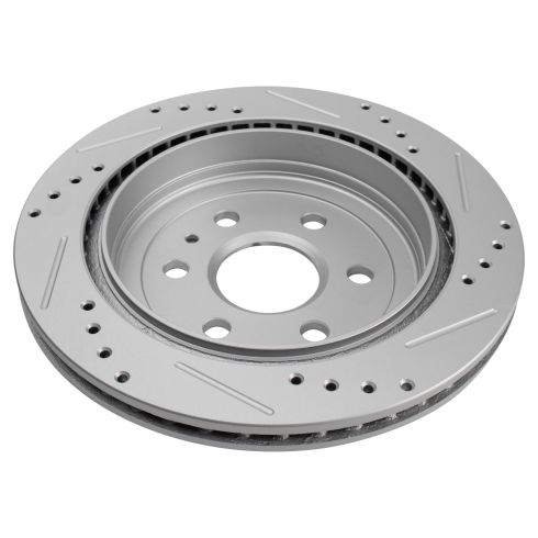 Cadillac SRX Saab 9-4X Rear Ceramic Premium G-Coated Brake Pad & Rotor Kit TRQ Performance BKA18622