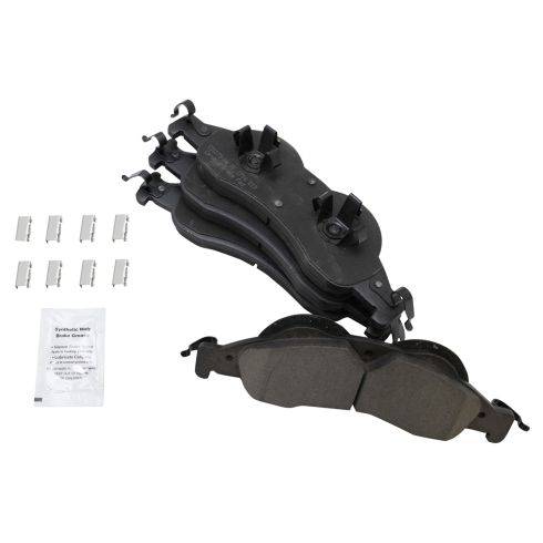 2007-09 Ford Expedition Lincoln Navigator Front & Rear Ceramic Premium G-Coated Brake Pad & Rotor Kit TRQ Performance BKA18635