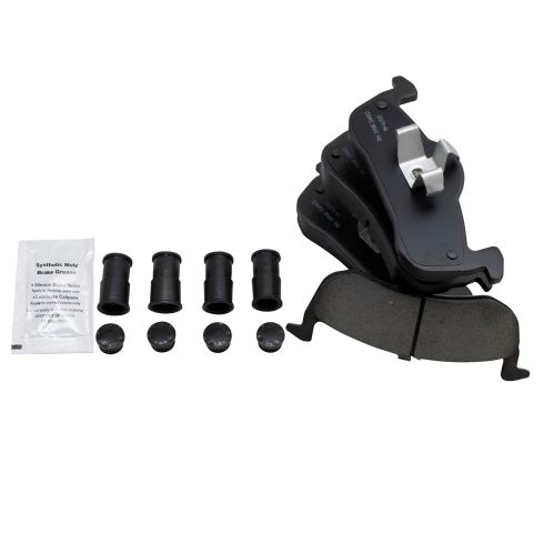 2007-09 Ford Expedition Lincoln Navigator Front & Rear Ceramic Premium G-Coated Brake Pad & Rotor Kit TRQ Performance BKA18635