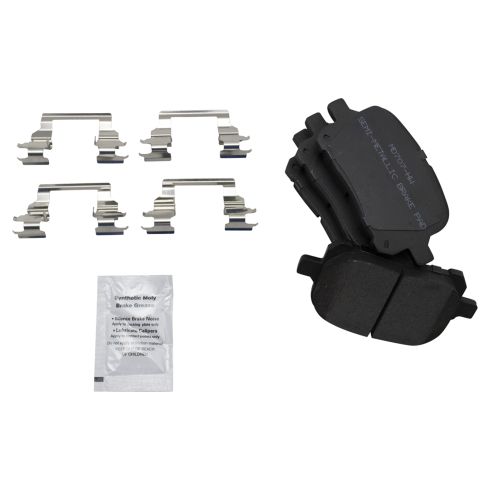 Toyota Camry Solara Lexus ES300 Front & Rear Semi-Metallic Premium G-Coated Brake Pad & Rotor Kit TRQ Performance BKA18797