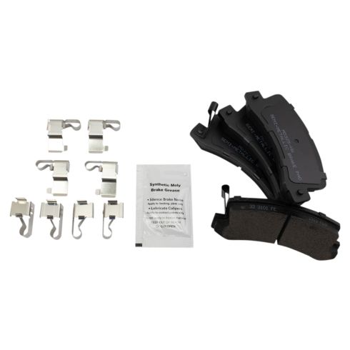 Toyota Camry Solara Lexus ES300 Front & Rear Semi-Metallic Premium G-Coated Brake Pad & Rotor Kit TRQ Performance BKA18797