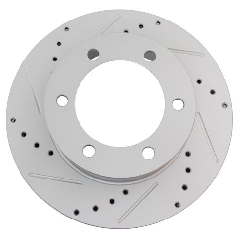 Toyota Tacoma Front Ceramic Premium G-Coated Brake Pad & Rotor Kit with Calipers TRQ Performance BKA19280