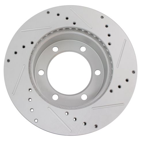 Toyota Tacoma Front Ceramic Premium G-Coated Brake Pad & Rotor Kit with Calipers TRQ Performance BKA19280