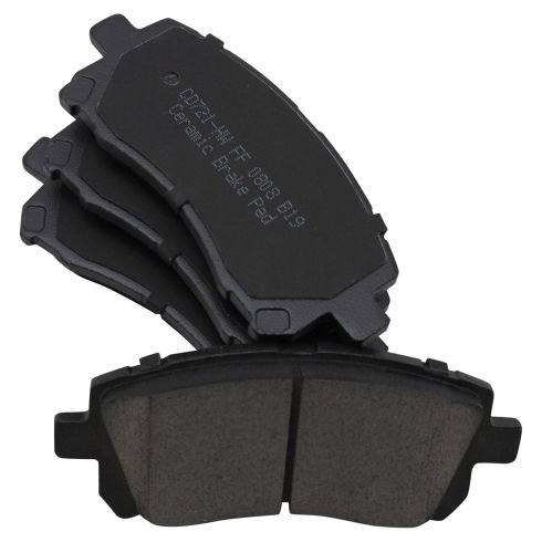 Subaru Front Ceramic Premium G-Coated Brake Pad & Rotor Kit with Calipers TRQ Performance BKA19299