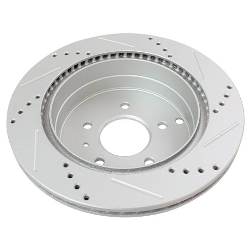 Chevrolet Pontiac Saturn Suzuki Rear Ceramic Premium G-Coated Brake Pad & Rotor Kit TRQ Performance BKA19745
