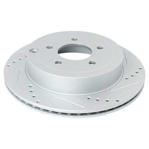 2007-10 Ford Edge Lincoln MKX Rear Ceramic Premium G-Coated Brake Pad & Rotor Kit TRQ Performance BKA20007