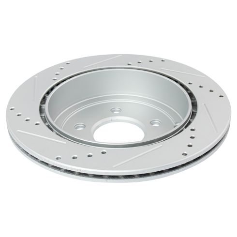 2007-10 Ford Edge Lincoln MKX Rear Ceramic Premium G-Coated Brake Pad & Rotor Kit TRQ Performance BKA20007