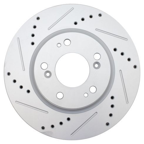 Mitsubishi Outlander Front & Rear 4 Piece Premium G-Coated Brake Rotor Set TRQ Performance BRA15078