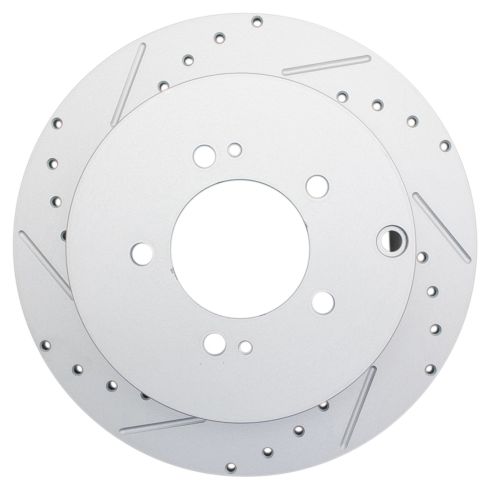 Mitsubishi Outlander Front & Rear 4 Piece Premium G-Coated Brake Rotor Set TRQ Performance BRA15078