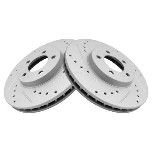 Ford Lincoln Mercury Front Semi-Metallic Premium G-Coated Brake Pad & Rotor Kit TRQ Performance BKA20787