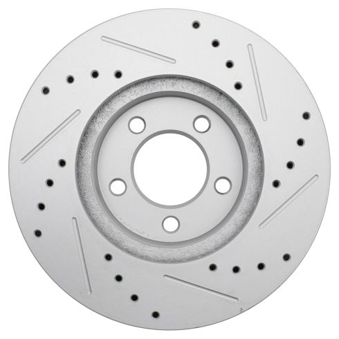 Ford Lincoln Mercury Front Semi-Metallic Premium G-Coated Brake Pad & Rotor Kit TRQ Performance BKA20787