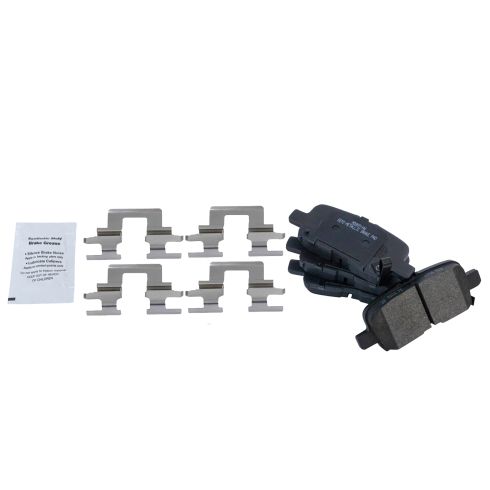 Honda Pilot Acura MDX Rear Semi-Metallic Premium G-Coated Brake Pad & Rotor Kit TRQ Performance BKA20802