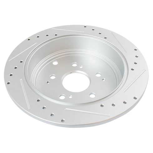 Honda Pilot Acura MDX Rear Semi-Metallic Premium G-Coated Brake Pad & Rotor Kit TRQ Performance BKA20802