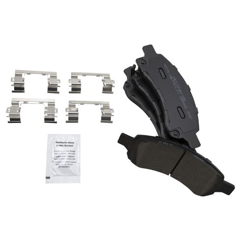 Chevrolet GMC Buick Isuzu Saab Front Semi-Metallic Premium G-Coated Brake Pad & Rotor Kit TRQ Performance BKA20838