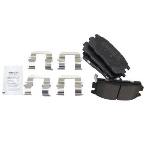 Chevrolet Pontiac Saturn Suzuki Rear Semi-Metallic Premium G-Coated Brake Pad & Rotor Kit TRQ Performance BKA20839