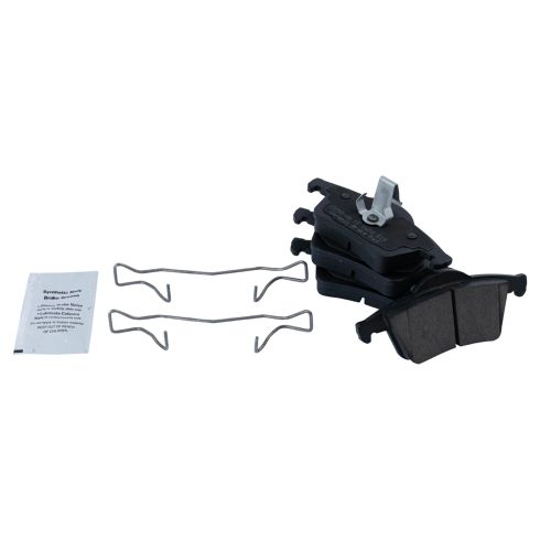 Volvo S60 S80 V70 XC70 Rear Ceramic Premium G-Coated Brake Pad & Rotor Kit TRQ Performance BKA20986