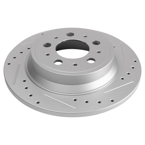 Volvo S60 S80 V70 XC70 Rear Ceramic Premium G-Coated Brake Pad & Rotor Kit TRQ Performance BKA20986
