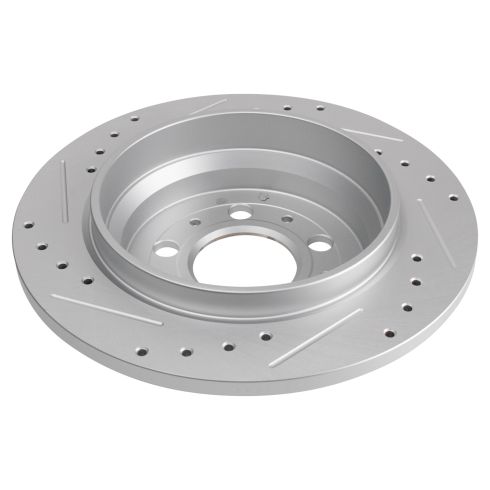 Volvo S60 S80 V70 XC70 Rear Ceramic Premium G-Coated Brake Pad & Rotor Kit TRQ Performance BKA20986