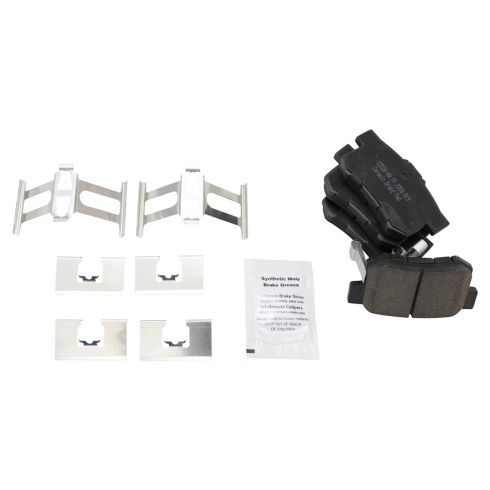 1999-03 Acura TL Rear Ceramic Premium G-Coated Performance Brake Pad & Rotor Kit TRQ Performance BKA20988